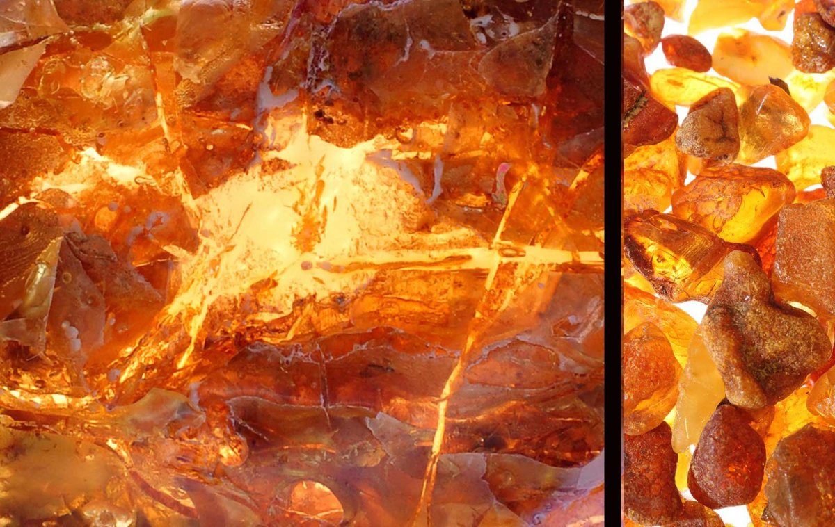 Янтарь фактура