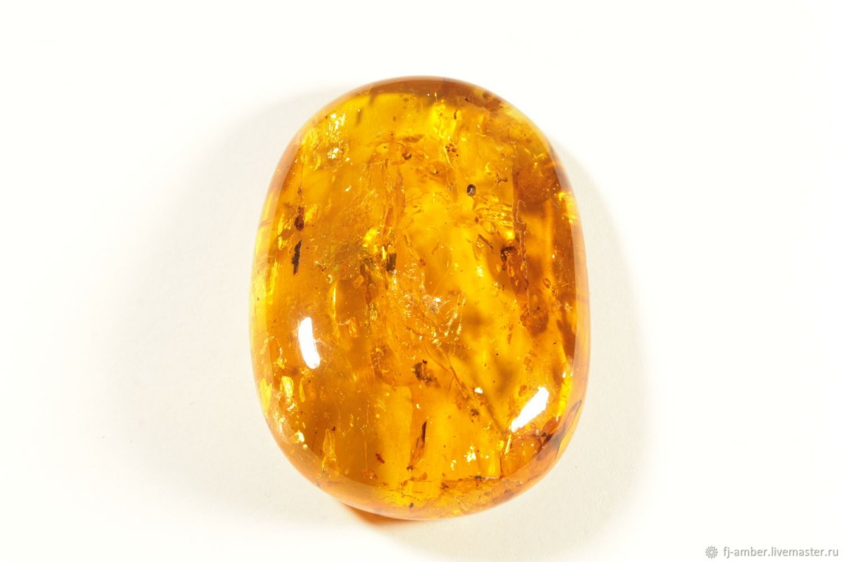 Янтарь белый с инклюзами