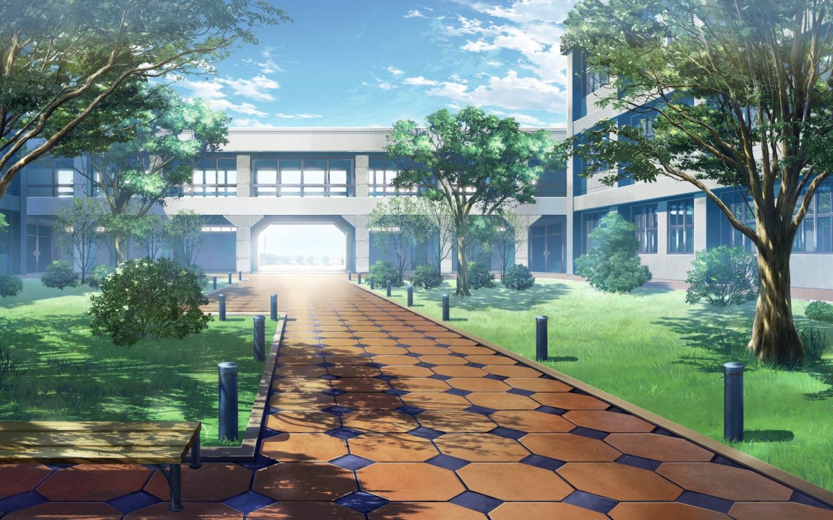 Фон школа для гача лайф двор