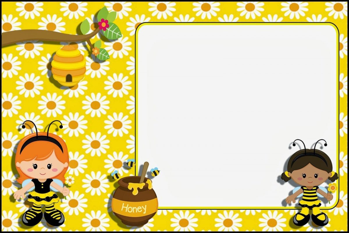 Рамка детская пчелки