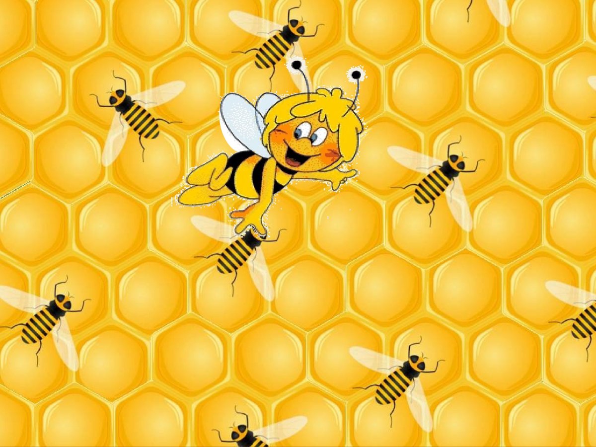 Соты с пчелками детская