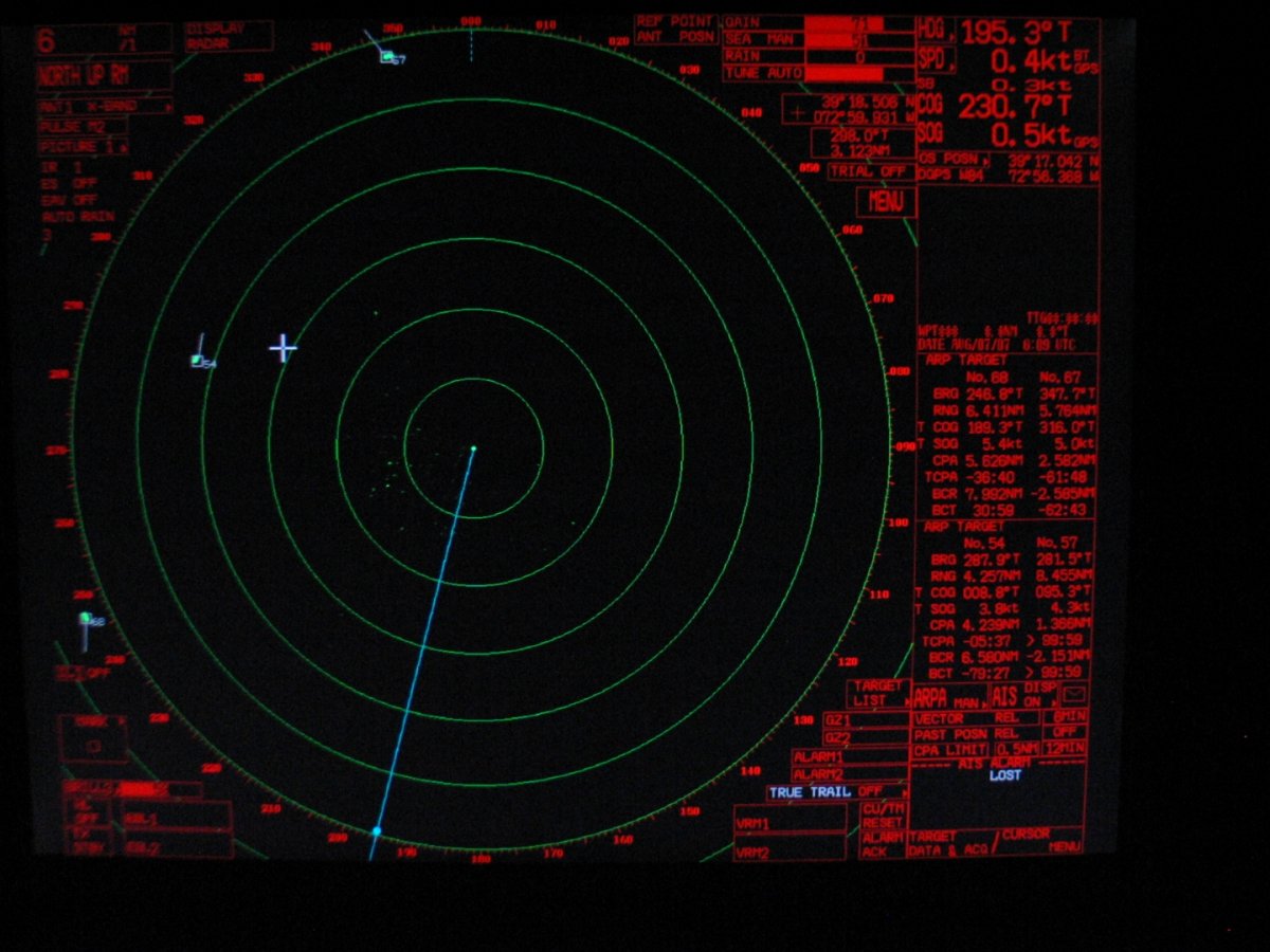 Радиолокатор экран