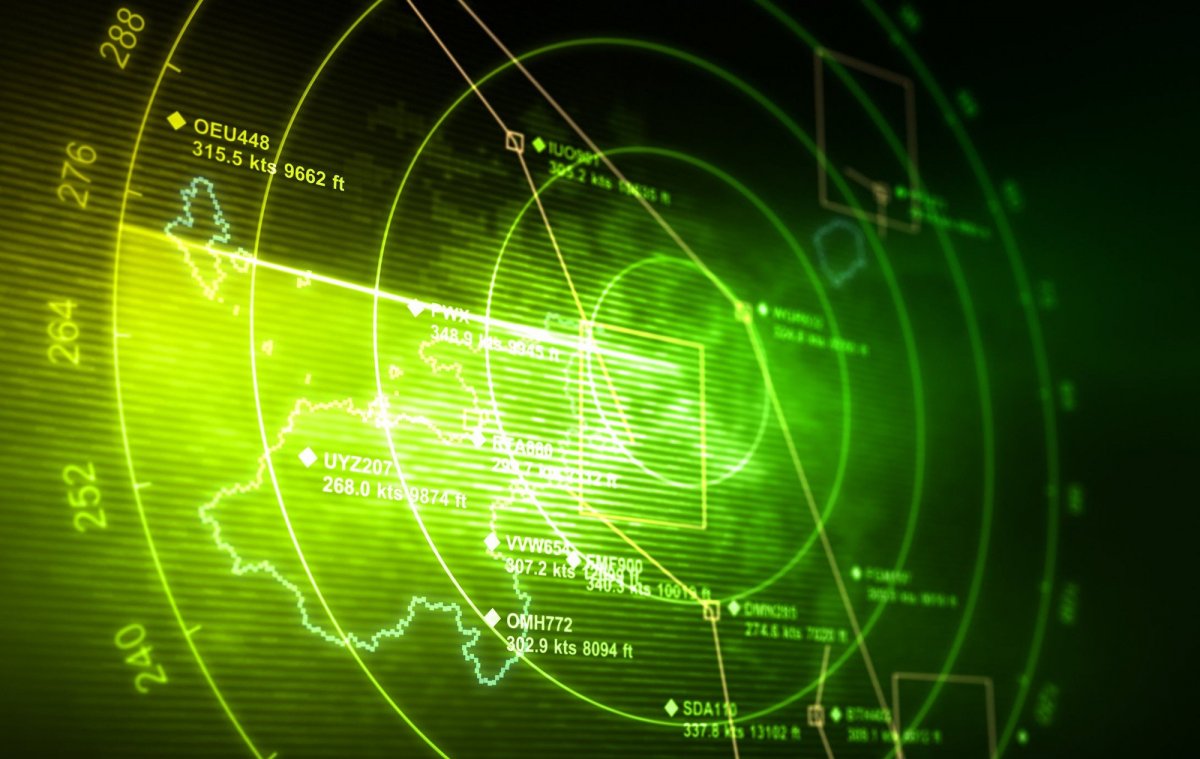 Экран военного радара