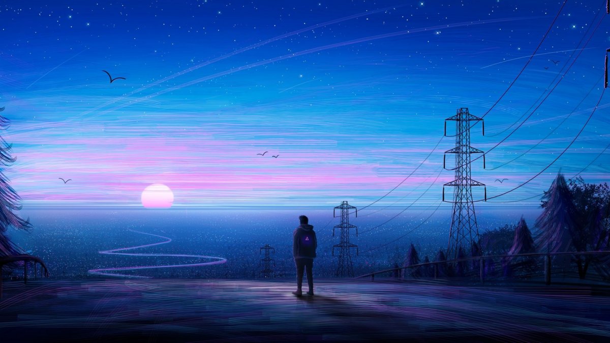 Аниме пейзаж