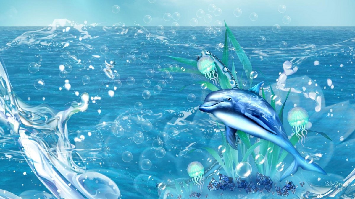Дельфины фон
