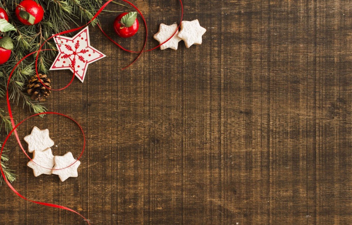 Новогодний фон коричневый