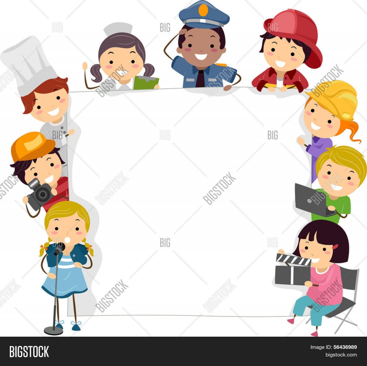 Рамка для презентации профессии для детей