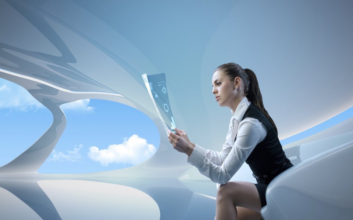 Технологии будущего девушка