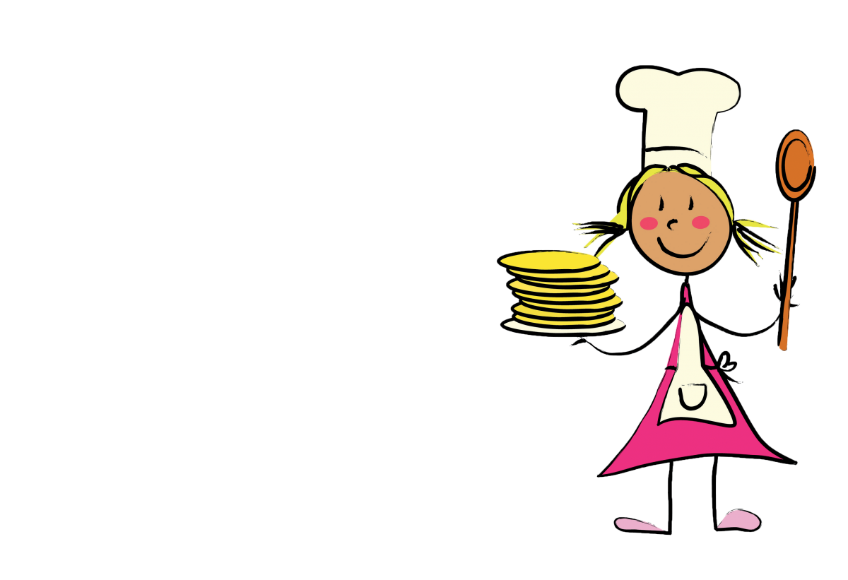 Повар с блинами