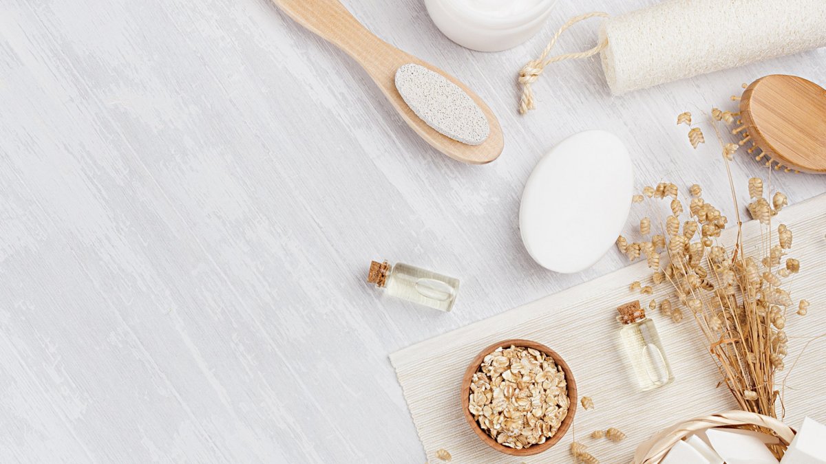 Косметика Эстетика бежевый