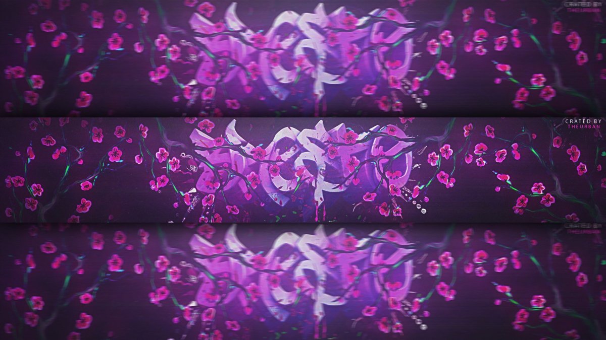 Фиолетовая шапка для канала