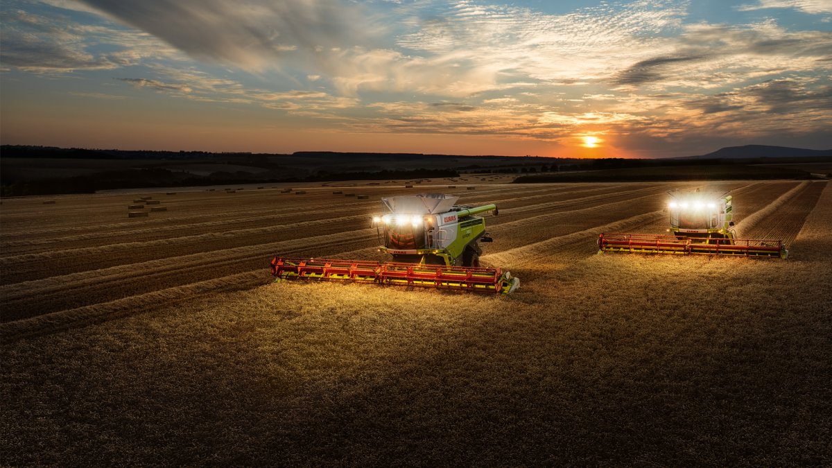 Ночная уборка урожая