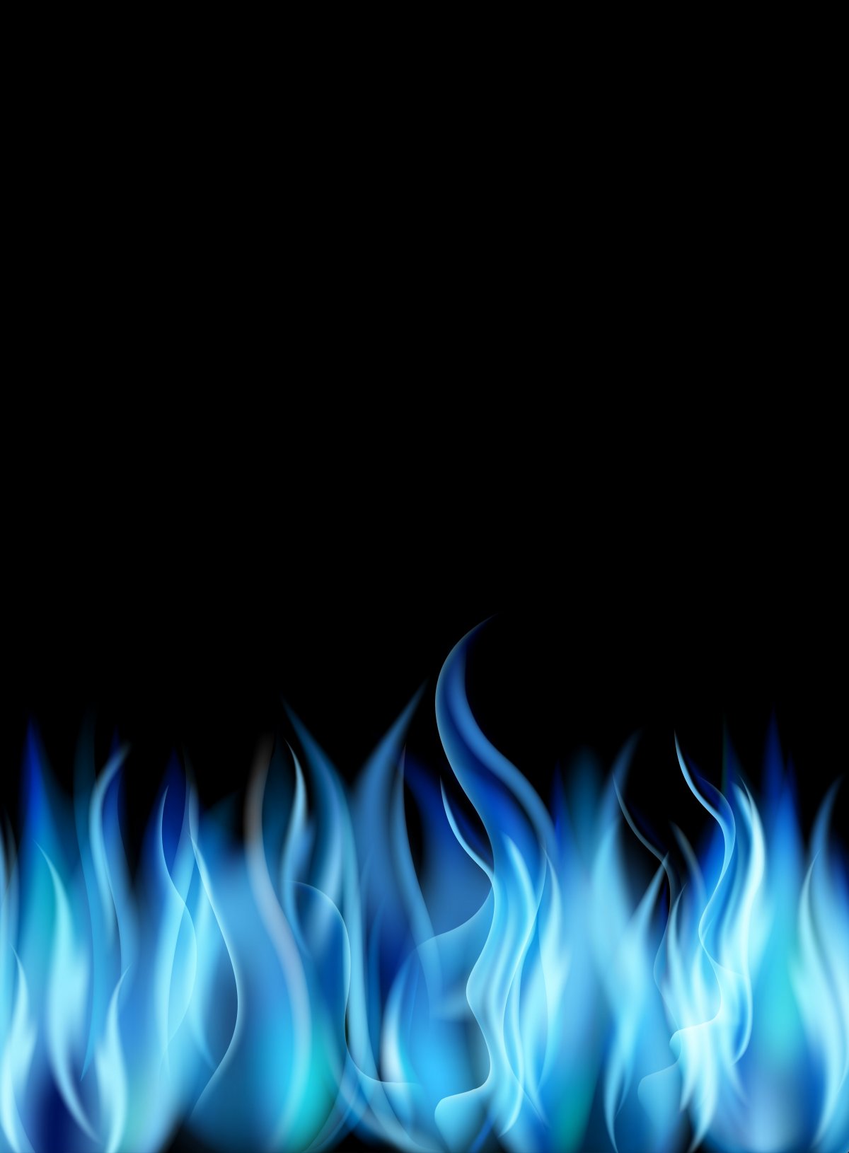 Синее пламя огня