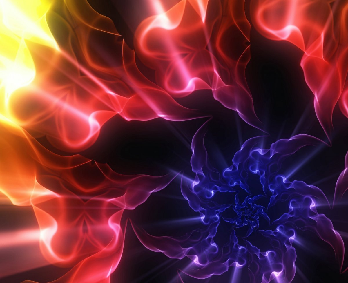 Красное и синее пламя