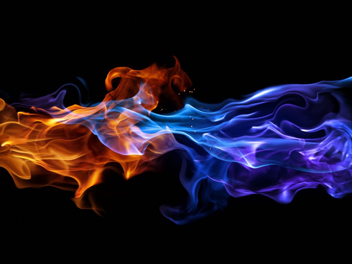 Огненный фон