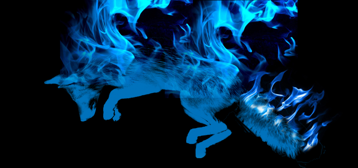 Синий огонь на рабочий стол