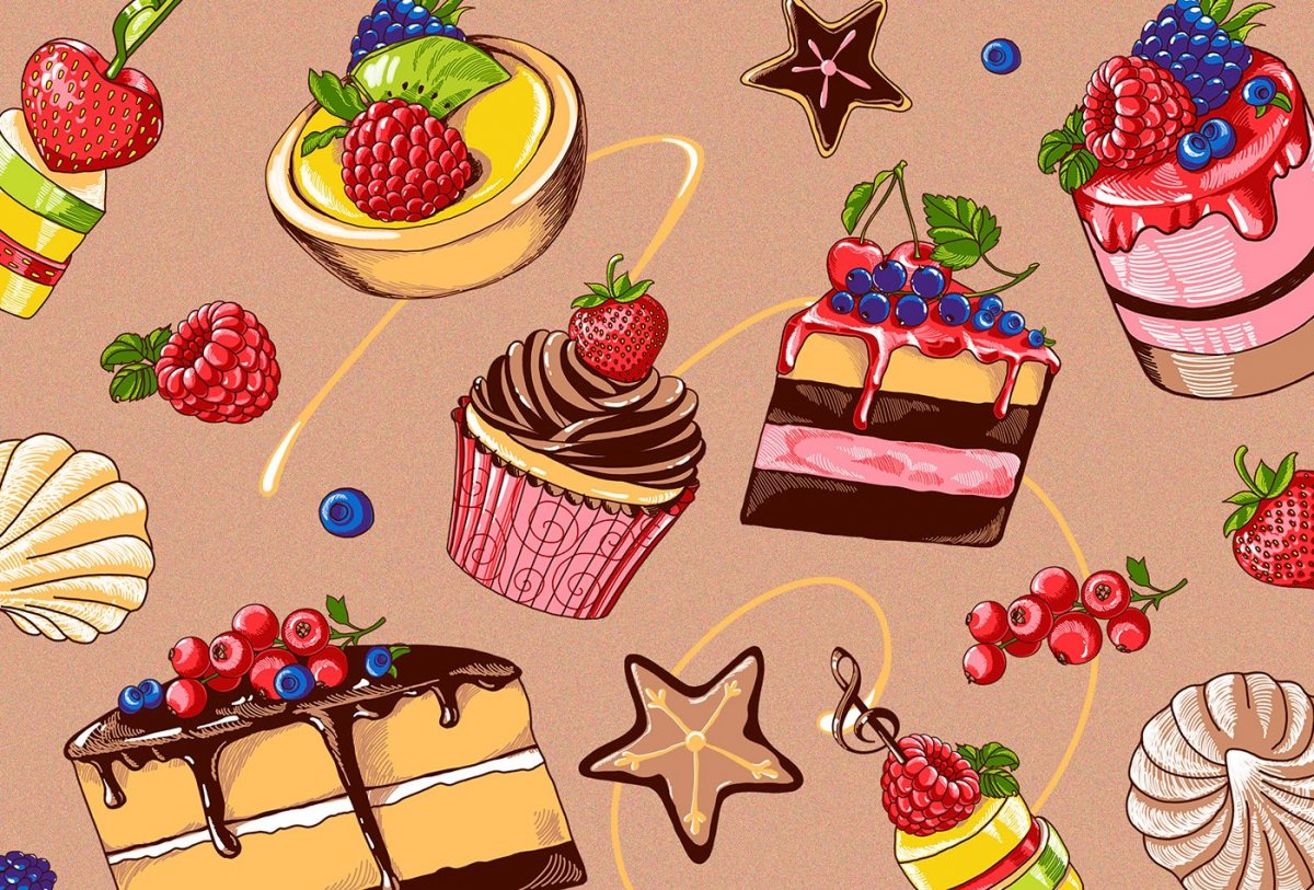 Фон для рекламы тортов