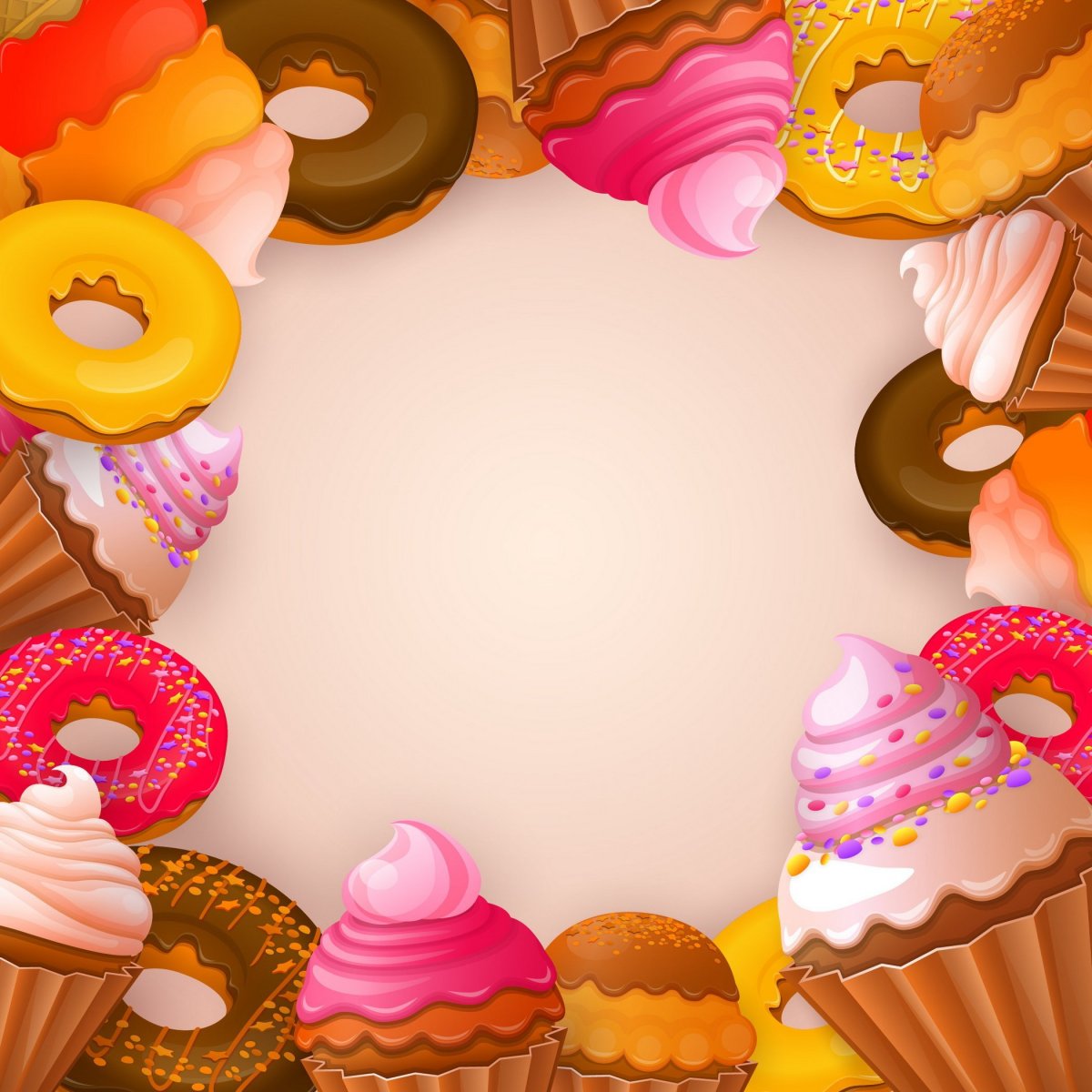 Кондитерские изделия фон