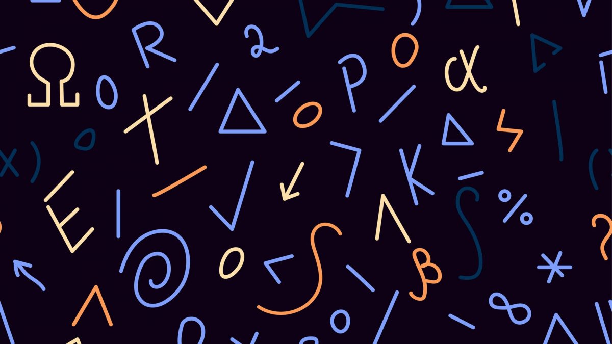 Фон в математическом стиле