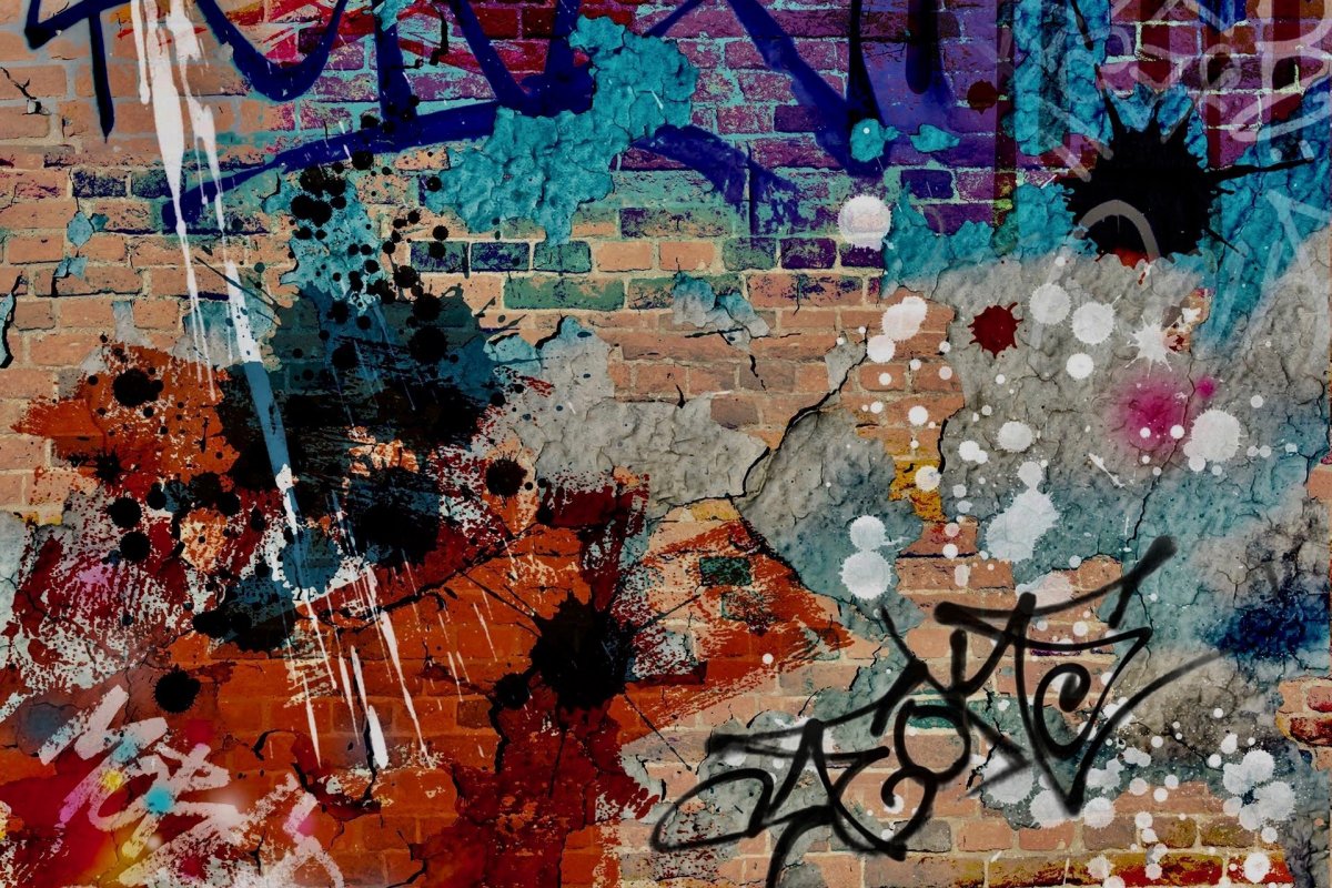Граффити в стиле гранж