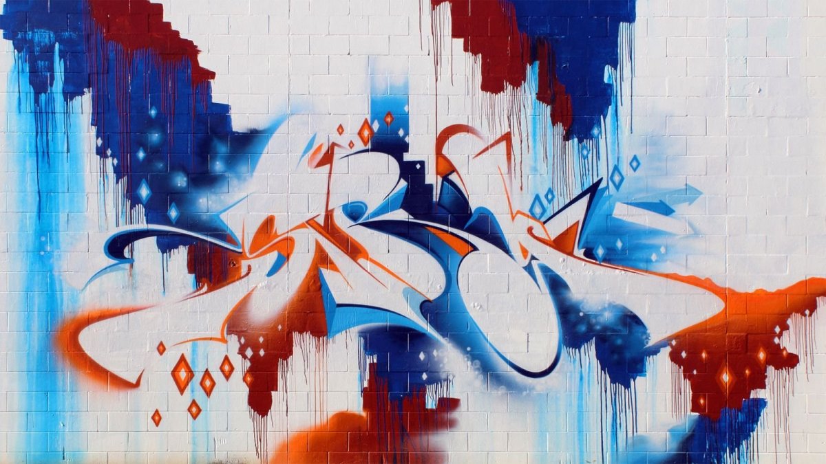 Фон для презентации в стиле граффити