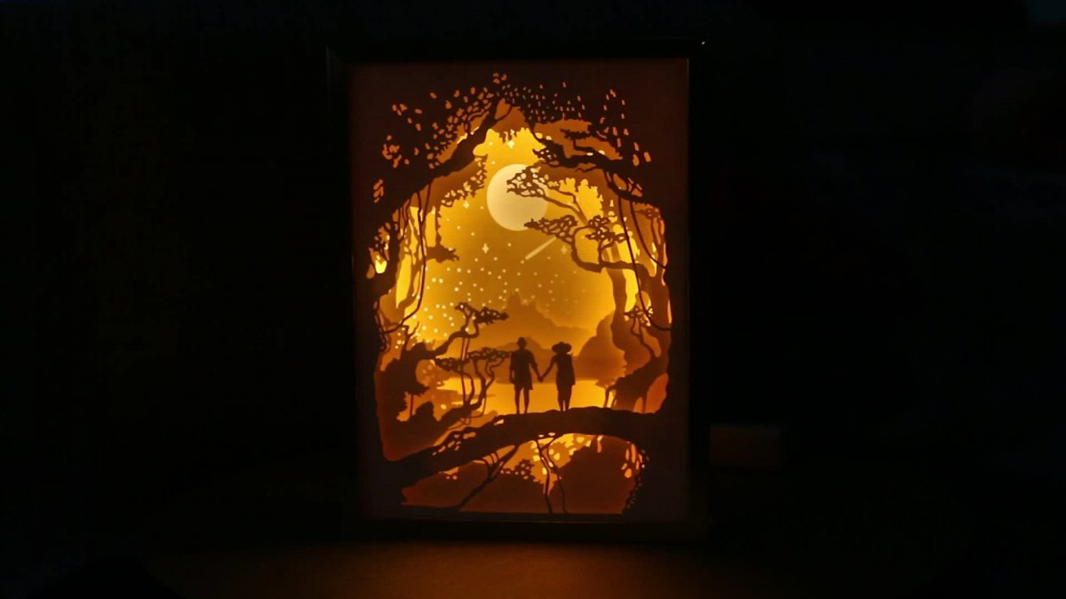 Лайтбокс из бумаги