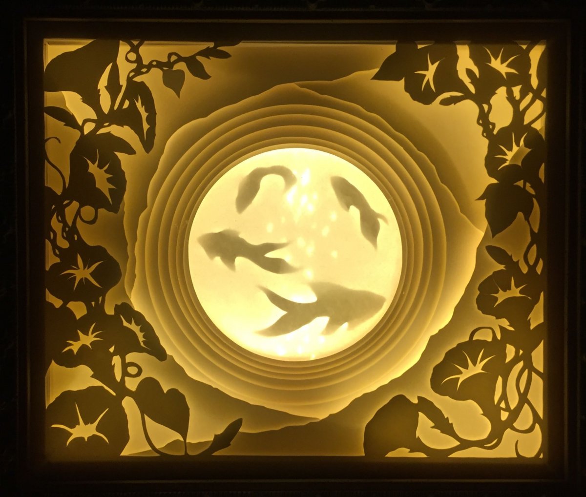 Многослойное панно с подсветкой