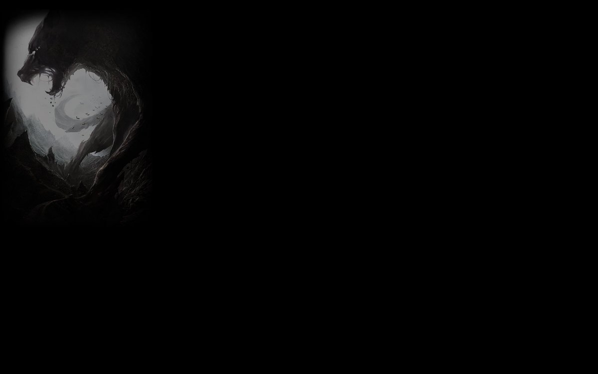 Профиль на черном фоне