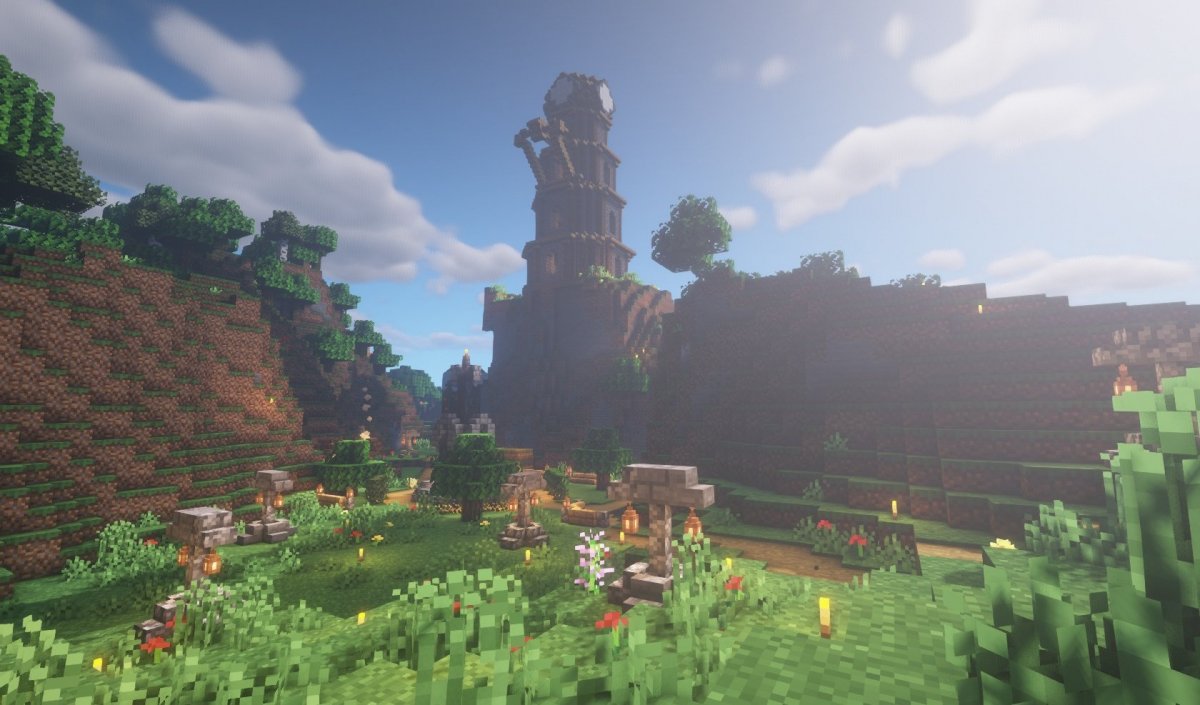 Майнкрафт пейзаж 1.17