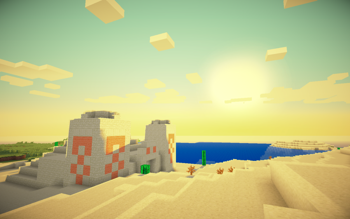 Фон из МАЙНКРАФТА пустыня