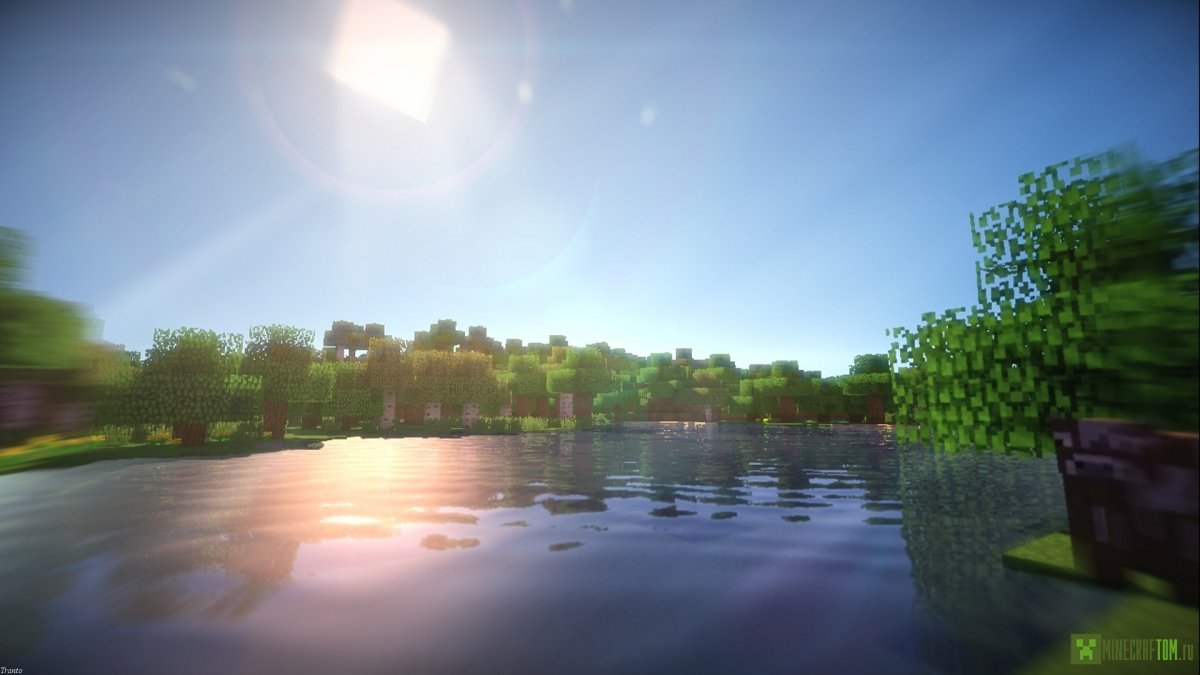 Майнкрафт природа с шейдерами