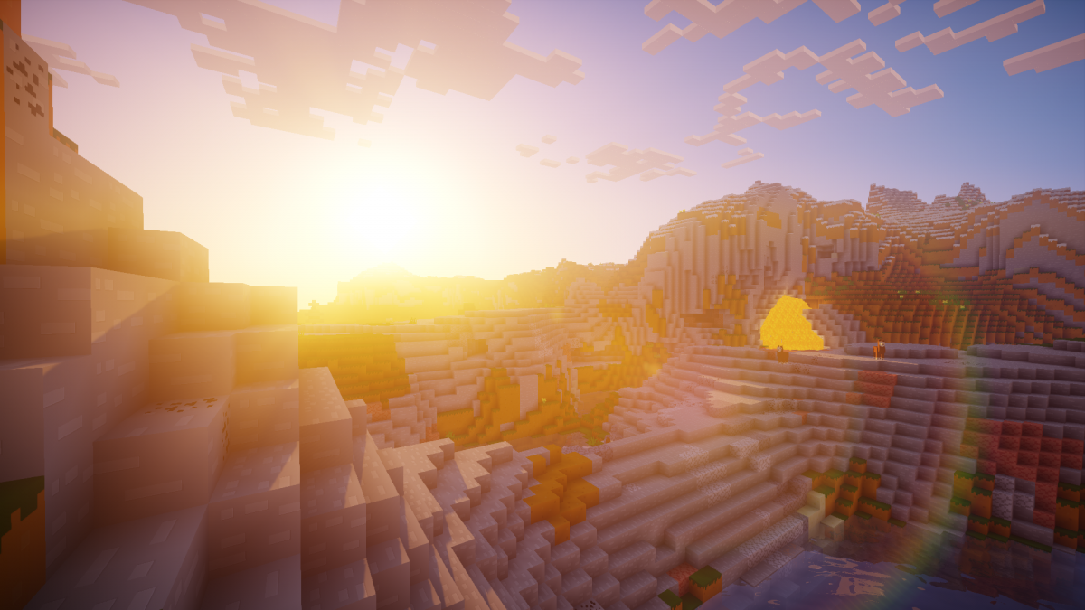 Фоны майнкрафт с шейдерами для фотошопа