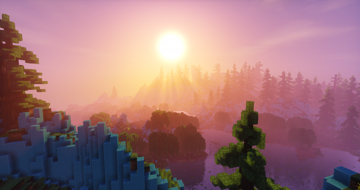 Пейзаж из МАЙНКРАФТА