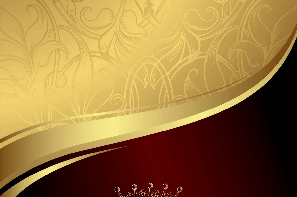 Золотой фон с узорами