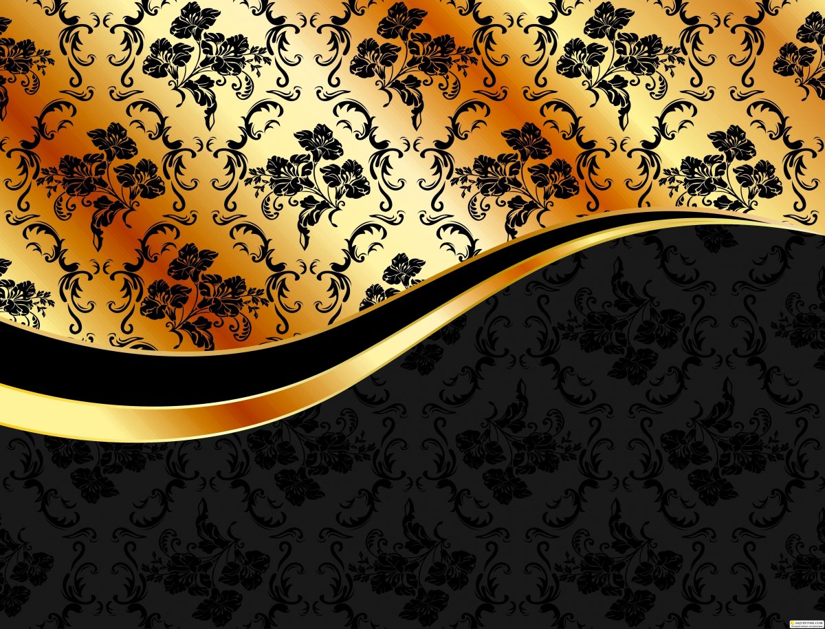 Золото на черном фоне