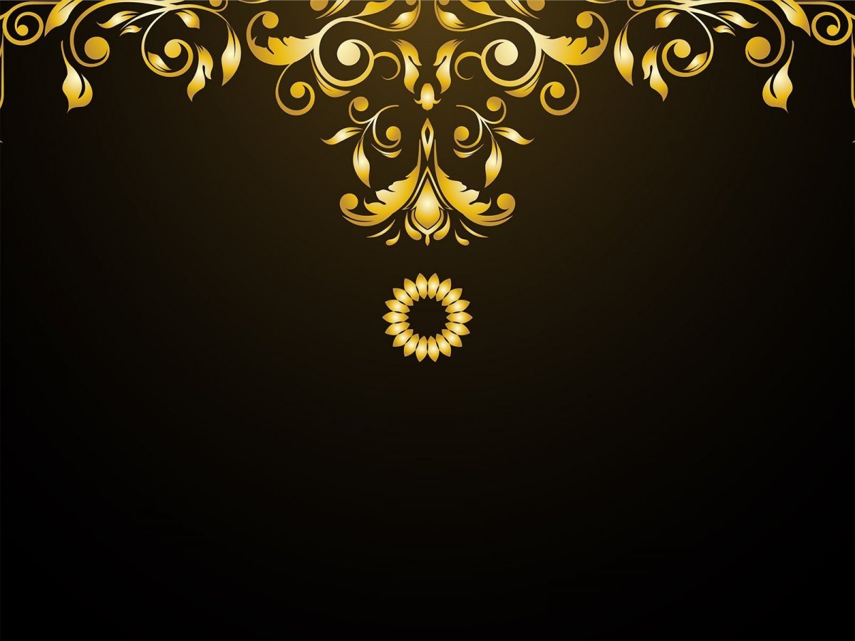 Золото на черном фоне