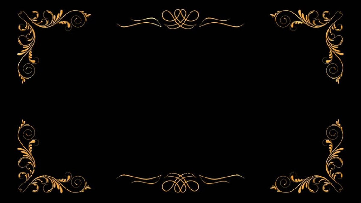 Черное с золотым узоры рамки