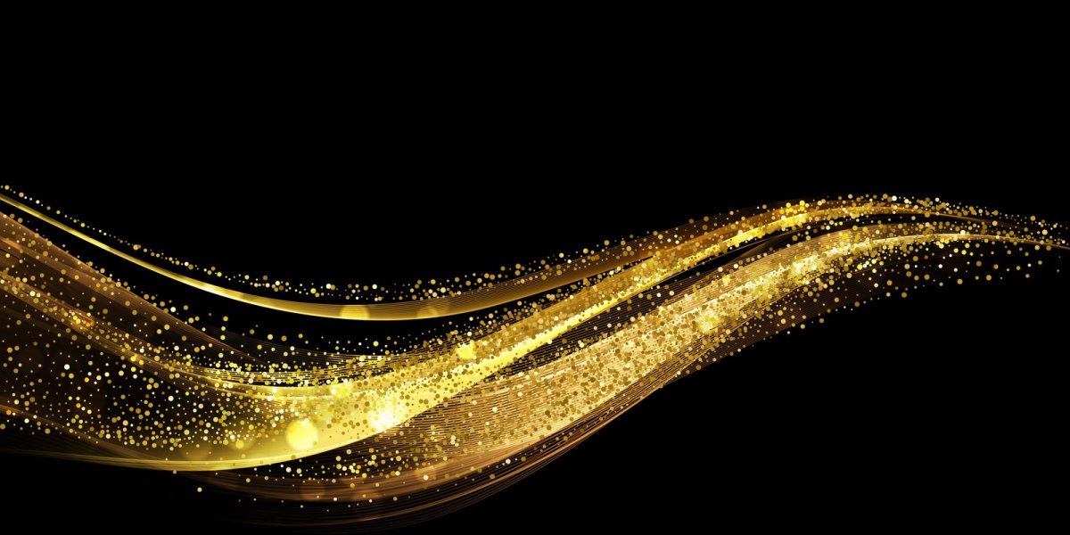 Черный с золотом