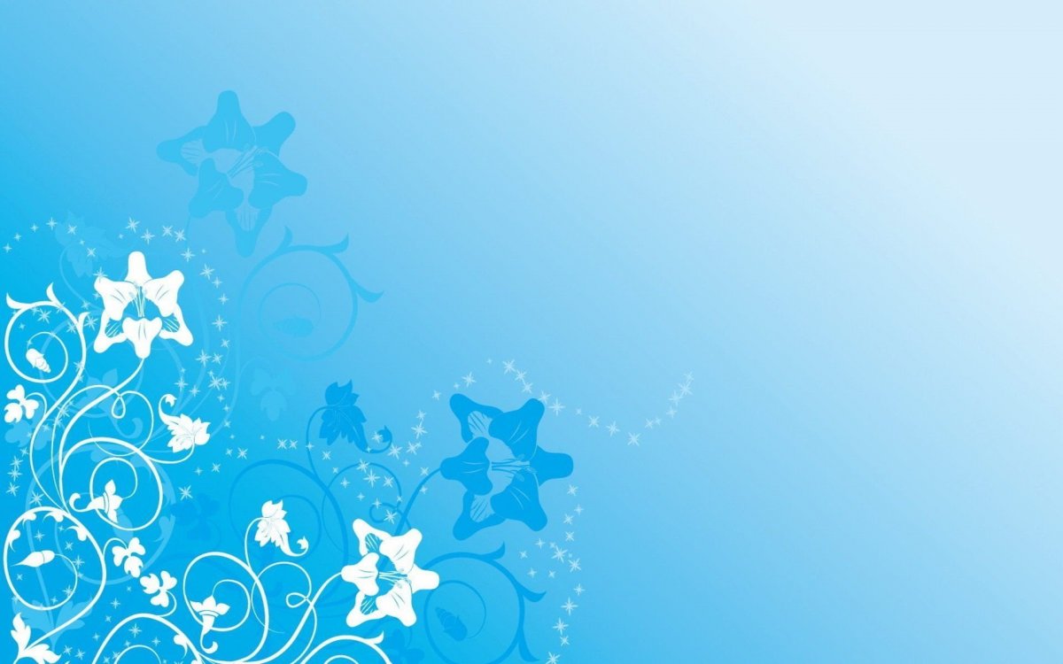 Голубой фон с узорами