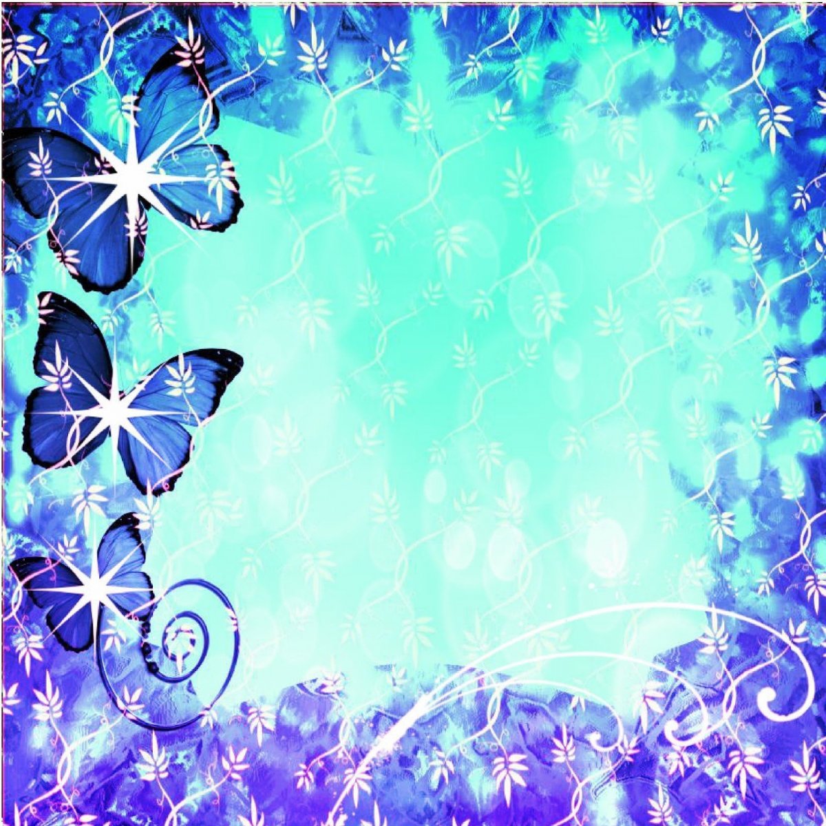 Красивый фон с бабочками