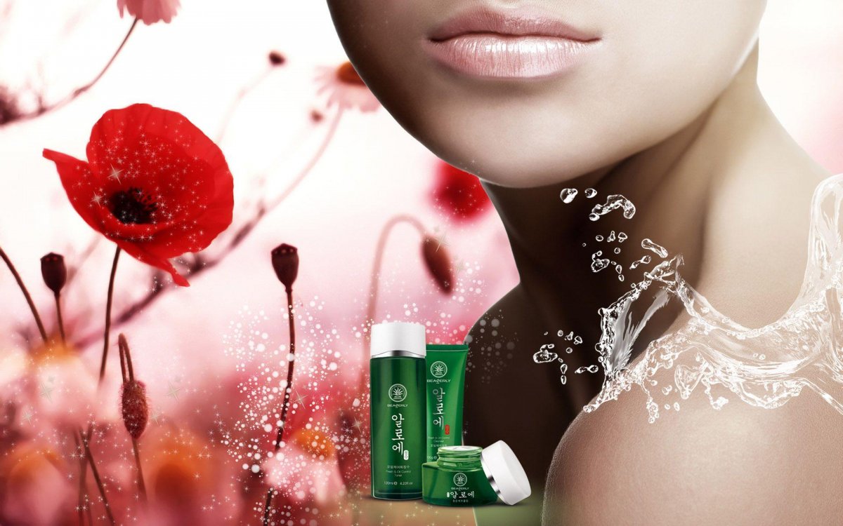 Красивая реклама косметики