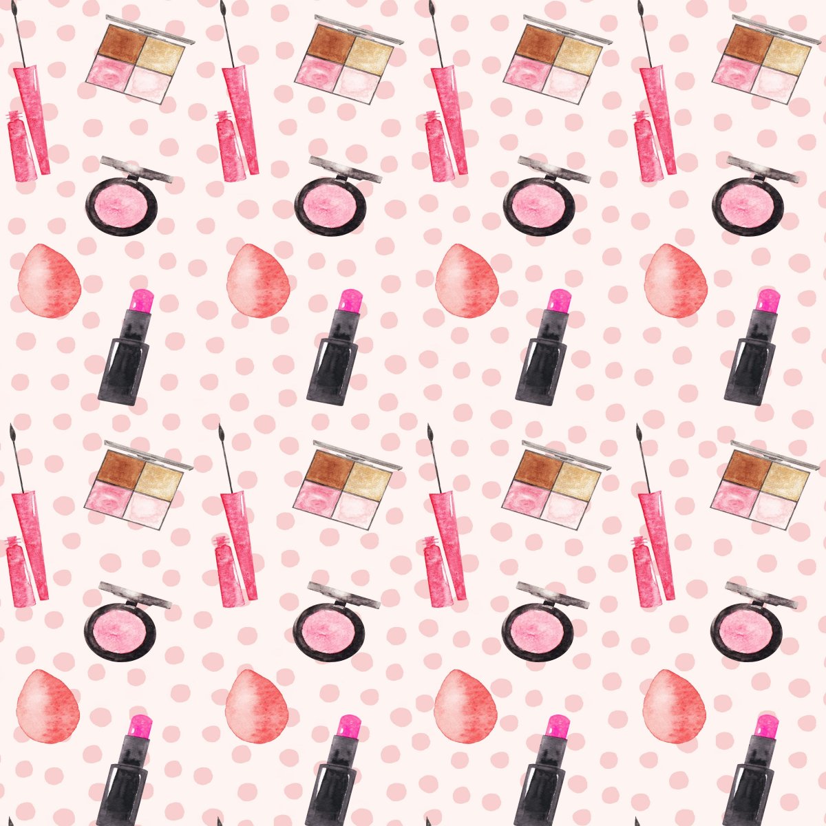 Косметика на розовом фоне