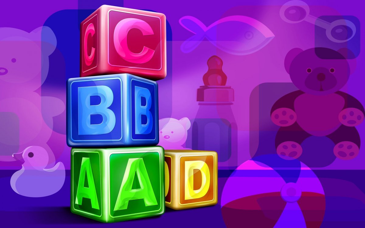 Кубики с буквами для презентации