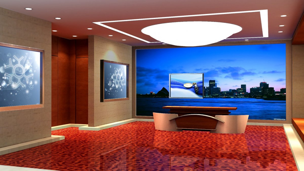 Фон студии для видеоконференции