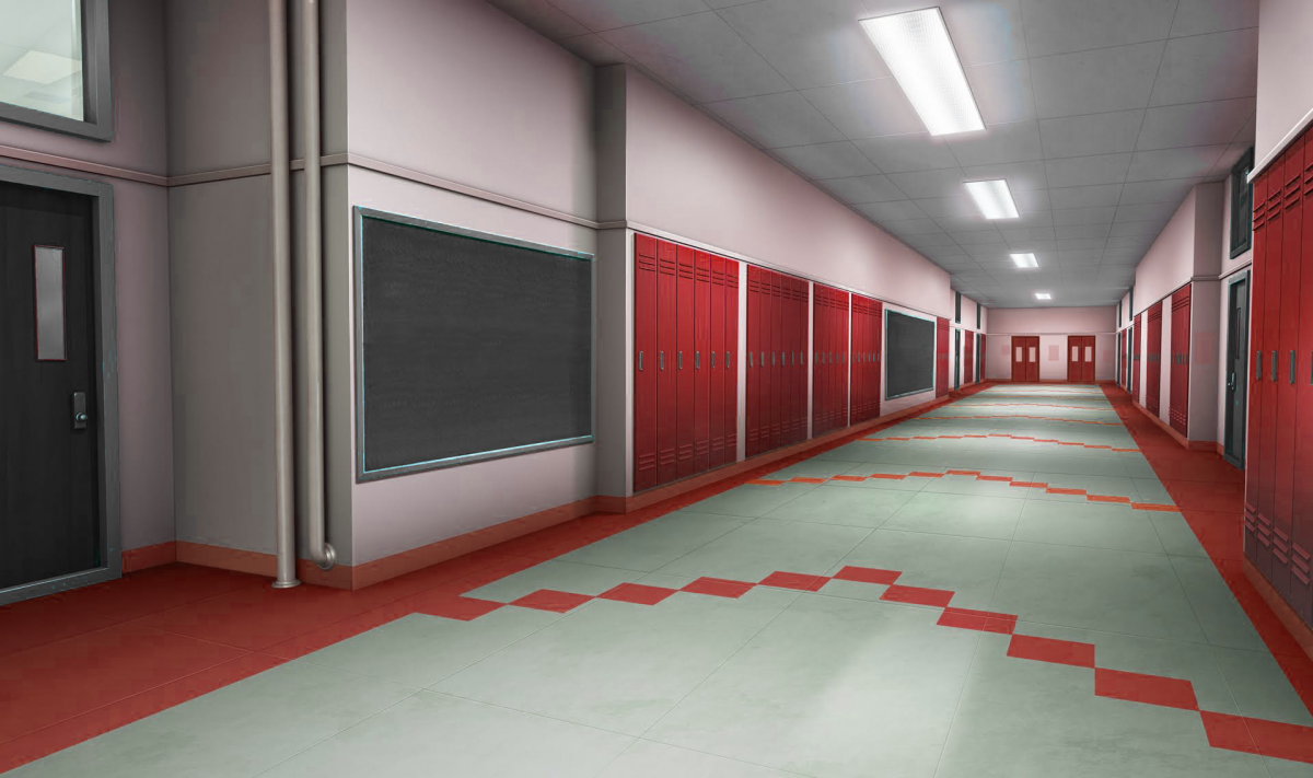 Школа внутри коридор гача лайф