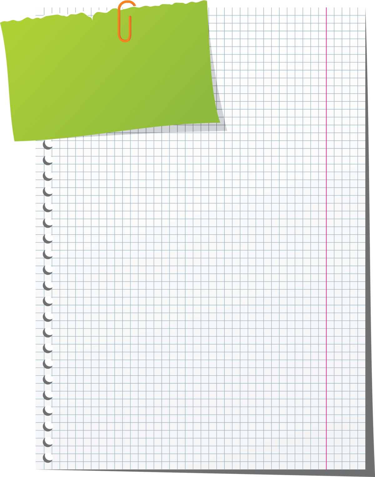 Лист в клетку