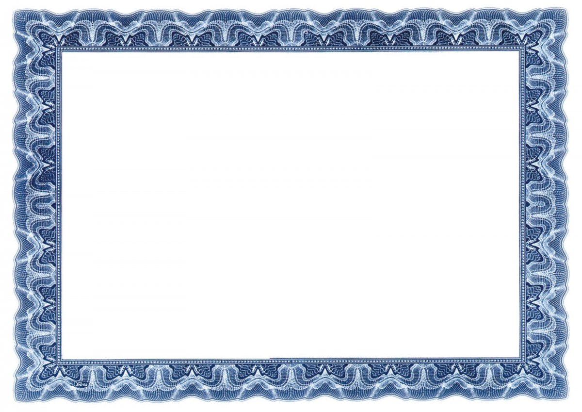 Тонкая голубая рамка