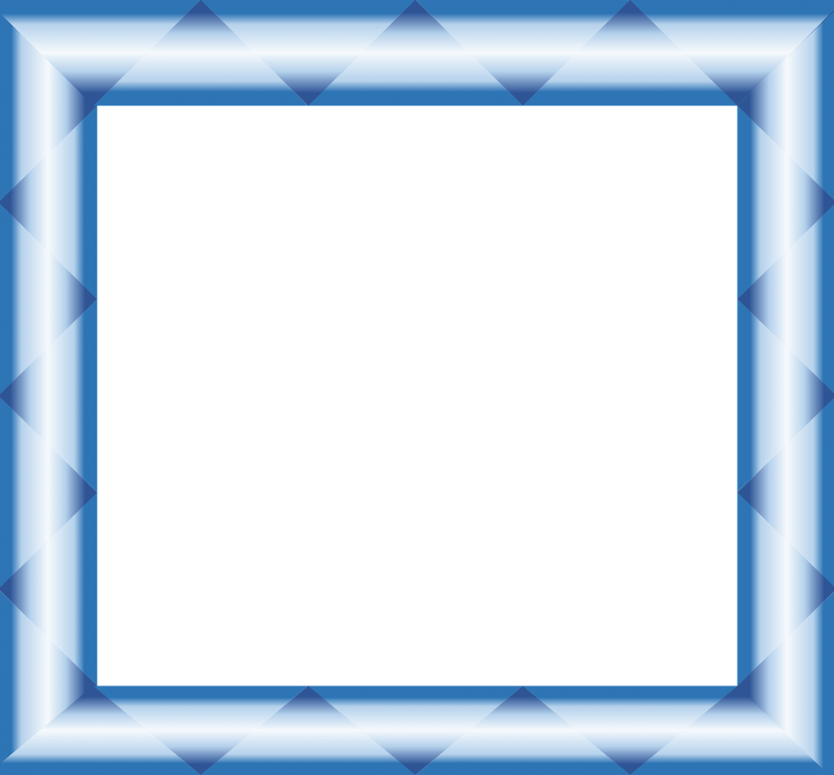 Синяя рамка на прозрачном фоне