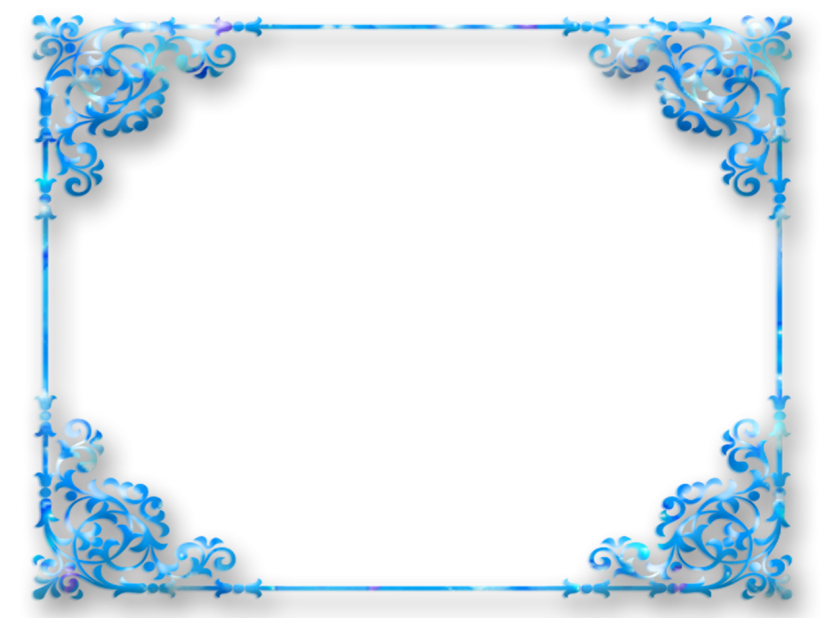 Рамка голубая