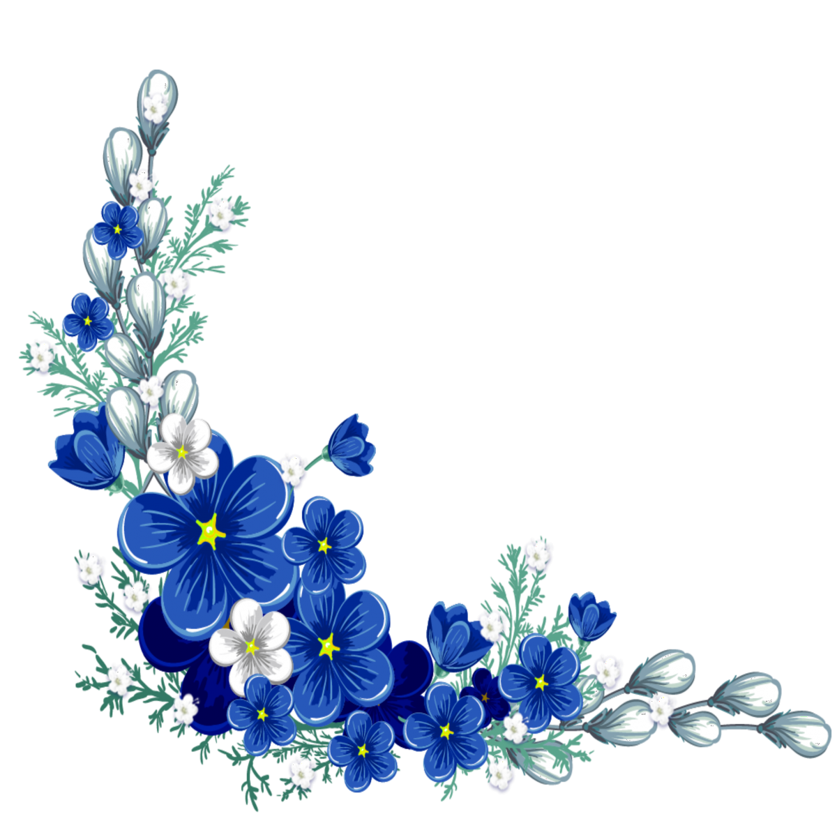 Голубая прямоугольная рамка